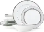 [Noritake] Laurelvale 12-Piece Set, Service for 4 in White.,