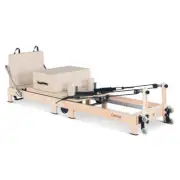 NNEDSZ Lifespan Fitness Contour Folding Wooden Pilates Reformer Machine Set (Bei