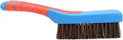 Baluue Bristle Brush Cleaning Tool with Long Handle Multi Functional Pig Bristles Brush for Shoe Polishing Beard Grooming and Antique Cleaning Durable Silicone Handle for Enhanced