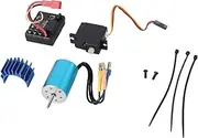 RC Car Brushless ESC Brushless Motor Servo Motor Heat Sink Kit High Performance Upgrade for SG1603 SG1604 SG1607 SG1608 1/16 Remote Control Cars Aluminum Alloy Plastic Blue 3900KV