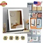 Hollywood Lighted Makeup Mirror with 120 LEDs & 10X Magnification for Precision