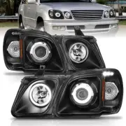 ANZO 111170 Projector Headlights Lamp Black Clear (CCFL) for 98-07 Lexus Lx470 (for: Lexus)