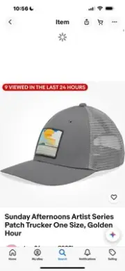 Sunday Afternoons Artist Series Patch Trucker One Size, Golden Hour Hat