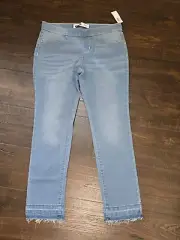 Girls Old Navy denim capris size XL 14 skinny crop blue