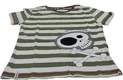 [Wilton Bradley] Edit Boys Jolly Roger T-Shirt (3-4 Years, Khaki)