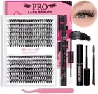 PRO DIY Lash Extension Kit 280pcs Lash Clusters with Bond, Seal & Applicator