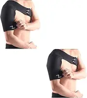 minkissy Pcs Elastic Neoprene Shoulder Support Sling for Right Shoulder Adjustable Brace Strap for Sports Pad Belt for