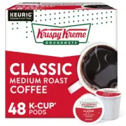 Krispy Kreme Doughnuts Classic, Keurig Single Serve 1 Count (Pack of 48)