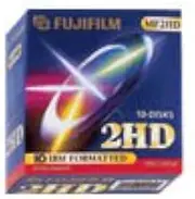 Fuji MF2HD Floppy Disks 1.44 MB 8.9 cm (3.5 Inches) Pack of 10