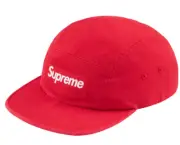 Supreme Washed Chino Twill Camp Cap Red (FW23) Box Logo Skate Logo Hat