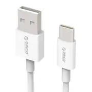 [ECU-10-WH] 1m USB Type-A to Type-C Charge & Sync Cable White Fast Data Transfer