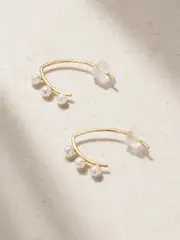 [Melissa Joy Manning] Melissa Joy Manning - 14-karat Recycled Gold Pearl Earrings - One size One size Gold