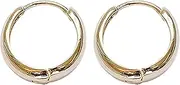 Earring Hoop,Nose Lip Rings,Stud Earrings,Women Earrings, Ladies Fashion Earrings Open Metal Ring Earrings for Women Gift Festival Gift (Color : Gold, Size : One Size)