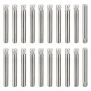 3x25mm 304 Stainless Steel Dowel Pins, 20Pcs Knurled Head Flat End Dowel Pin