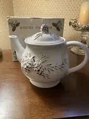 “White Pine Cone” Teapot New in Box