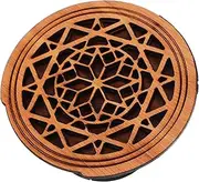 TOGEVAL 41-inch Guitar Wood Sound Hole Cover Decorative Guitar Accessory Soundhole Screen Parts