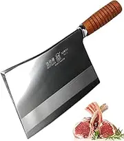 SELECT MASTER Super Heavy Duty Meat Cleaver Knife Butcher Cutlery Extreme Thick Heavy Blade for Big Bone and Frozen Meat