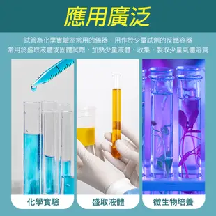 頭手工具 透明玻璃瓶 玻璃試管瓶 玻璃容器 MIT-GTP30200 乾燥花試管 調酒試管 矽膠塞 試管架 平口試驗管