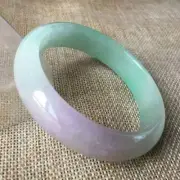 10% OFF- 57/58/59mm Certified Natural Jadeite Emerald A*Jade Carved Bangle x2469