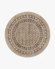 245' Round | Machine Washable Runner Rug | Kid & Pet Friendly | Indoor Rug | Cyrus Rose Gold Rug | Ruggable