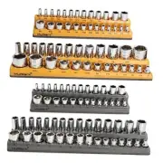 - Socket Holder Set Contain SAE Metric 1/4", 4PC Magnetic Socket Organizer