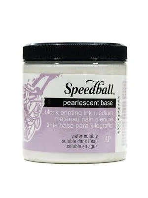 Speedball Pearlescent Base Block Printing Medium - 8 oz.