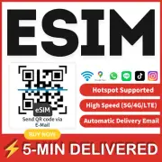 [eSIM] esim 30GB Travel QR Trip E-Sim Card Tarjeta eSIM QR Viaje FAST DELIVERY