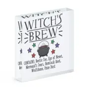 Witch's Brew Acrylic Photo Block Frame Funny Joke Magical Wizard Potion