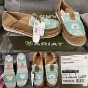 New Ariat Cruiser Sendero in turquoise boquillas print, sz 9.5 RRP $199.95