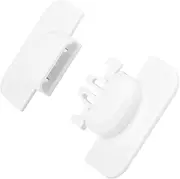 HONITANO 3Pcs Safety Locks Self Adhesive Cabinet and Drawer Locks for Home Appliances Easy Installation Finger Protection Strong Adhesive White
