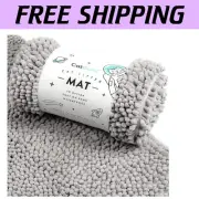 3D Soft Microfiber Cat Litter Mat - Non-Slip Waterproof and Machine Washable