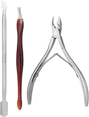 Labymos 3Pcs Stainless Steel Nail Clipper Kit Nail Tools Mani & Pedi Set Professional Travel & Grooming Kit