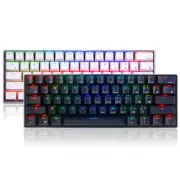 Mechanical Keyboard 61 Keys Bluetooth 5.0/Wired Dual Mode RGB Gaming Keyboard