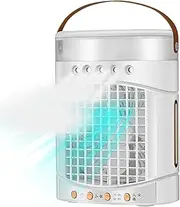 Portable Air Conditioners | 600ml Tank Desktop Small AC Evaporative Coolers - Low Noise, Air Cooler Fans with LED Light & 3 Wind Speed for Car, Desk, Small Space
