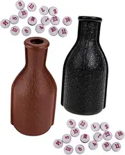 Generic 2 Sets Billiards Number Dice Container Cocktail Shaker Water Bottles Two Ello Water Bottle Small Protein Shaker Bottle Drink Bottle with Insulated Water Bottle Dice Big Plastic