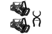 Venzo Compatible with Peloton Bike and Bike+ Pedal Toe Clips Cage with Creative Removal Tool Set - Indoor Exercise Indoor Bike Pedal Adapters
