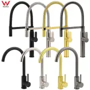 KYLINS Gun Metal Gold Silver Black Pull Out Mixer Spout Kitchen Sink Faucet Tap