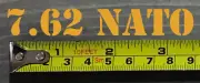 7.62 Nato Sticker Decal 3.5" Ammo Can Box Ammunition Case 7.62 x 51 MM Yellow