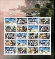 Enjoy The Great Outdoors Forever Postage Stamps Sheet of 20 First Class Celebration Vacation Wedding