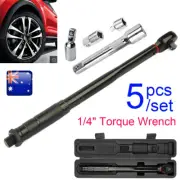 1/4" Drive Torque Wrench Extender Adaptor Ratchet Socket 5-25NM Tension Spanner