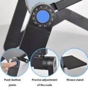 Adjustable Laptop Stand Table And Mouse Sofa Bed Tray Foldable Notebook Desk