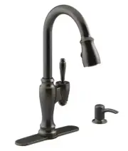 Kohler K-R22970-SD-2BZ Arsdale 1Handle PullDown Oil Rubbed Bronze Kitchen Faucet