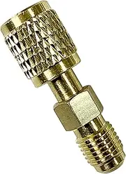 Refrigerant Tank Adapter, Reverse Thread Fitting Connector, HVAC Charging Accessory, Secure 1/4 Inch Design Buil, Ideal for Split System, Heat Pump, Mini Air Conditioner