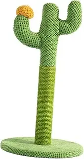Parliky Vertical Cat Scratcher with Adorable Cactus Design Wear Resistant Household Scratching Pole for Kittens Easy Installation Decorative Scratching