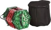 20 Buttons Concertina Accordion, With Carrying Bag, Adjustable Hand Strap, High-end And Elegant Accordion, For Kids Adults Beginner