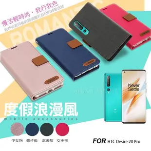 Xmart for HTC Desire 20 Pro 度假浪漫風支架皮套 (10折)