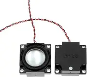 2pcs Square 28mm Magnets Speakers Component with Paper Cones Square Magnets Loudspeaker for Sound Setups Projects