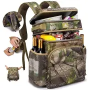 Laripwit Picnic Backpack Cooler - 54 Cans Large Soft Camo Lunch Backpack Bag ...