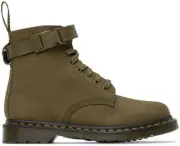 NIB DR MARTENS 1460 FUTURA OLIVE ETR 5050 STRAP LACE UP BOOTS UK 10 / US MEN 11