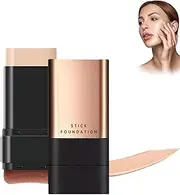 2025 Korean Hydrating Lightweight Foundation Stick with Brush, Flawless Eraser Foundation Stick, High Coverage Longwear Hydrating Foundation Stick (02# Natural Color)